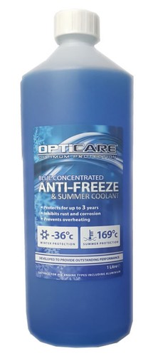 Blue antifreeze summer coolant - blue,